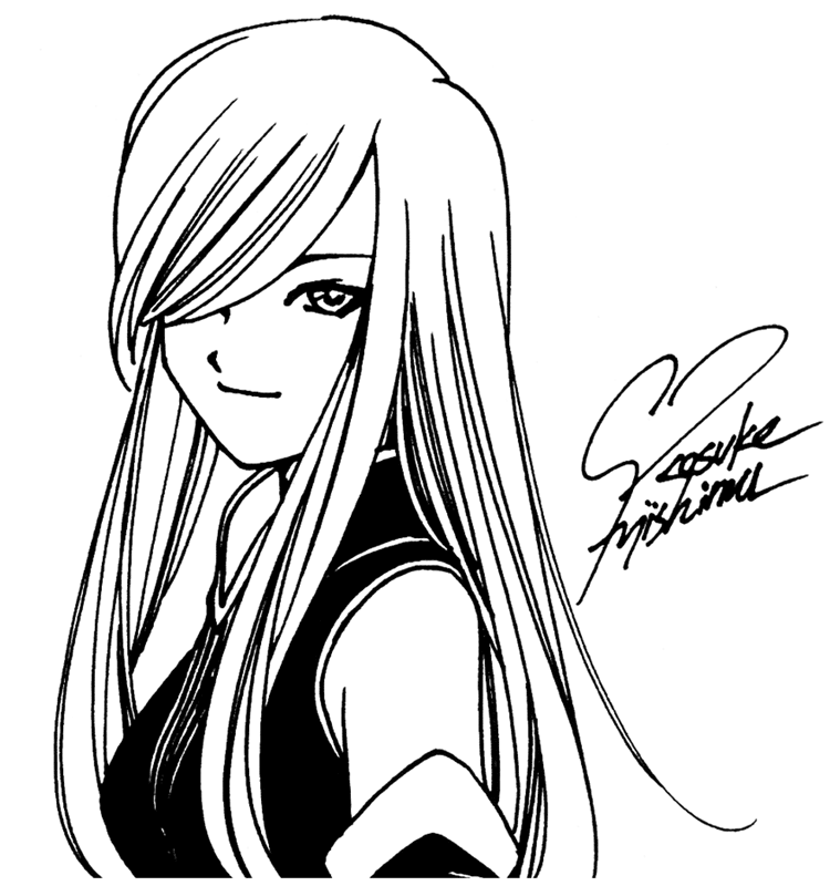 Tear Sketch Autographed by Kosuke Fujishima from Tales of the Abyss