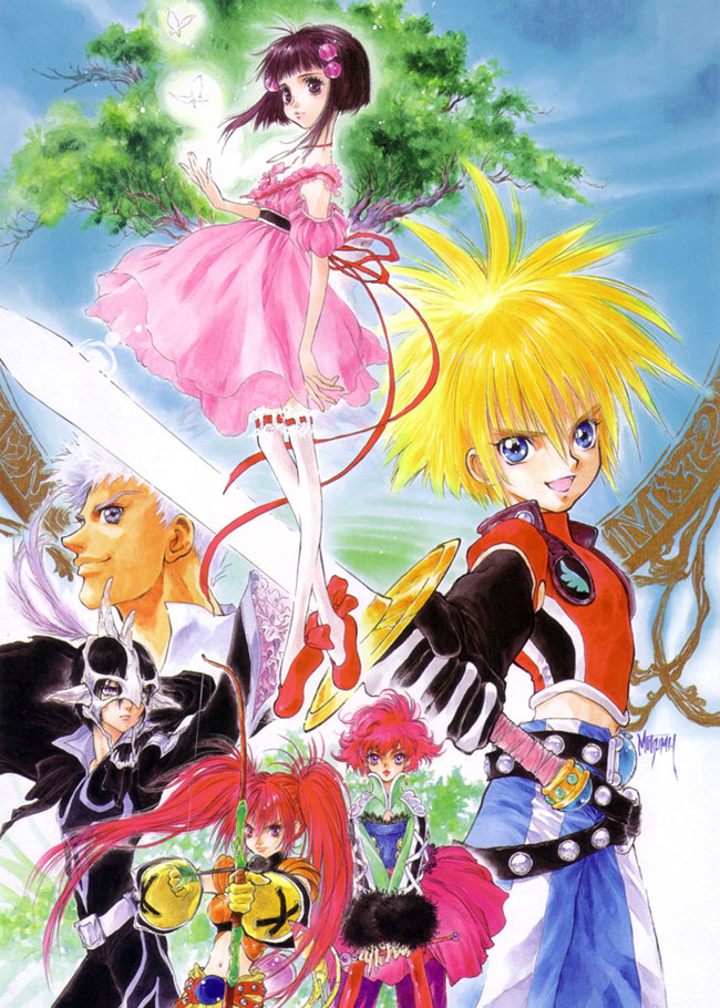Main Characters Art from Tales of Destiny 2