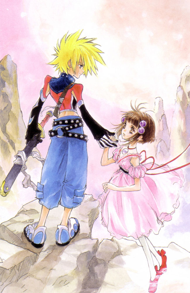 Kyle & Reala Illustration from Tales of Destiny 2