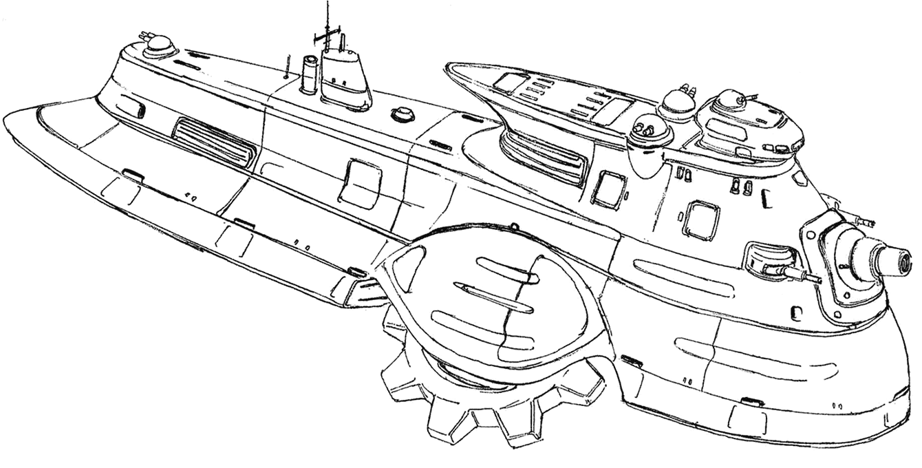 Aveh Sand Cruiser Art from Xenogears