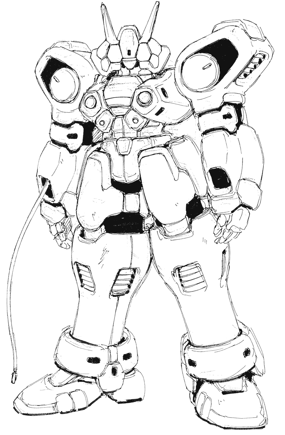 Brigandier Rough Art from Xenogears