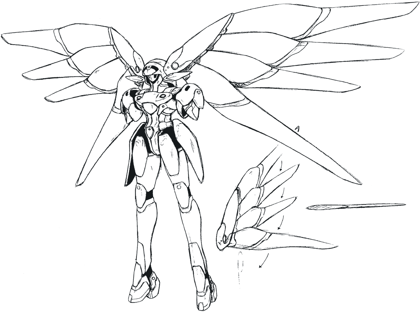 Crescens Sketch from Xenogears