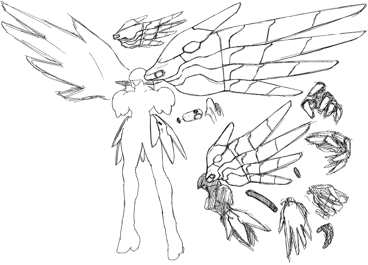 Crescens Wings Art from Xenogears