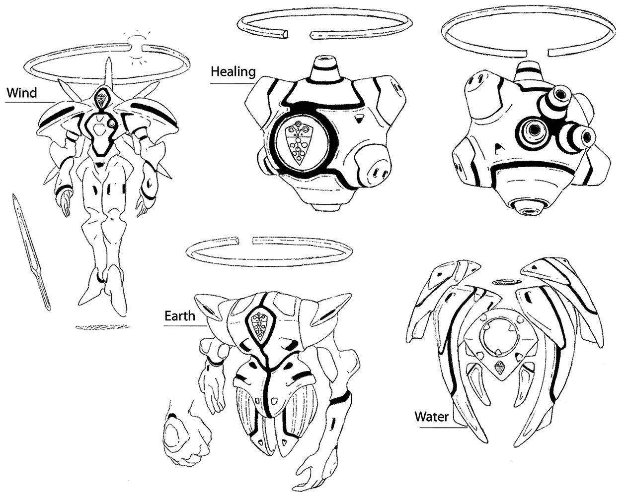 Deus Angels Art from Xenogears