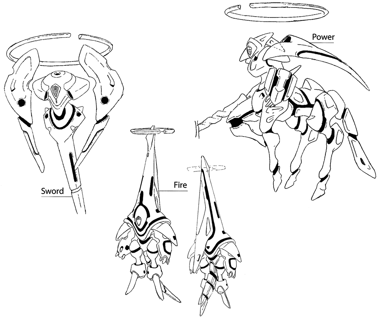 Deus Angels Art from Xenogears