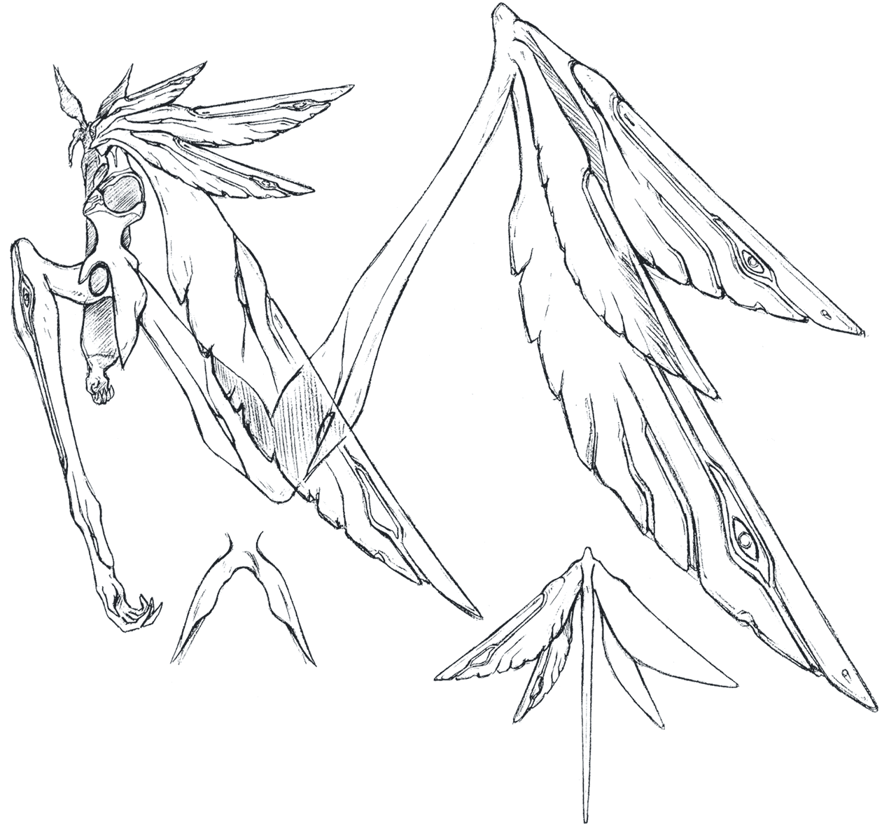 Deus Final Stage Wings Art from Xenogears