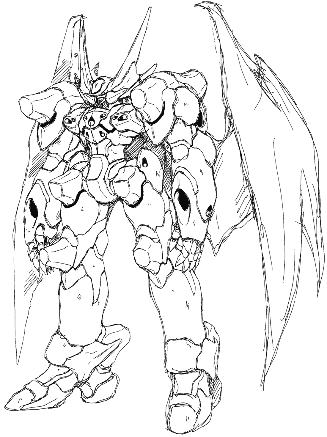 El Fenrir Rough Art from Xenogears