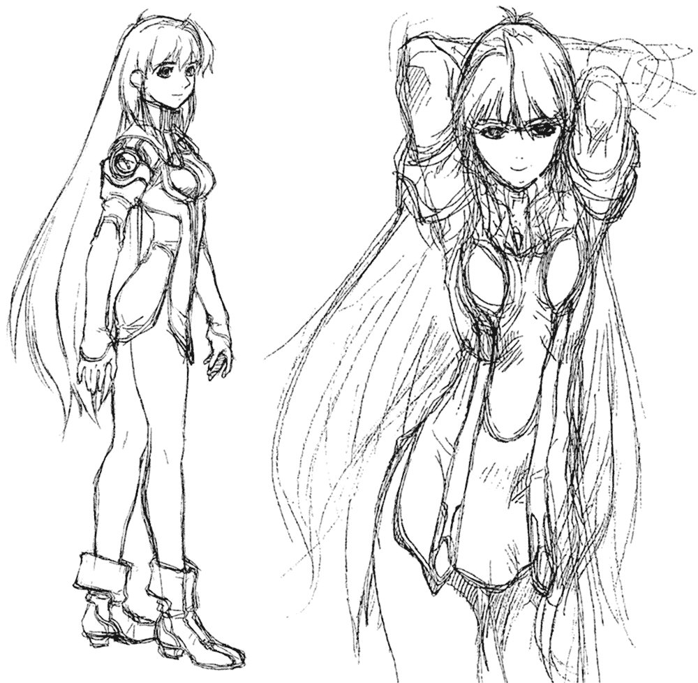 Elhaym van Houten Sketch from Xenogears