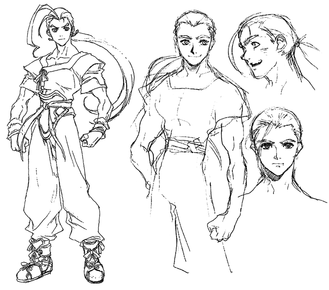 Fei Fong Wong Sketches from Xenogears