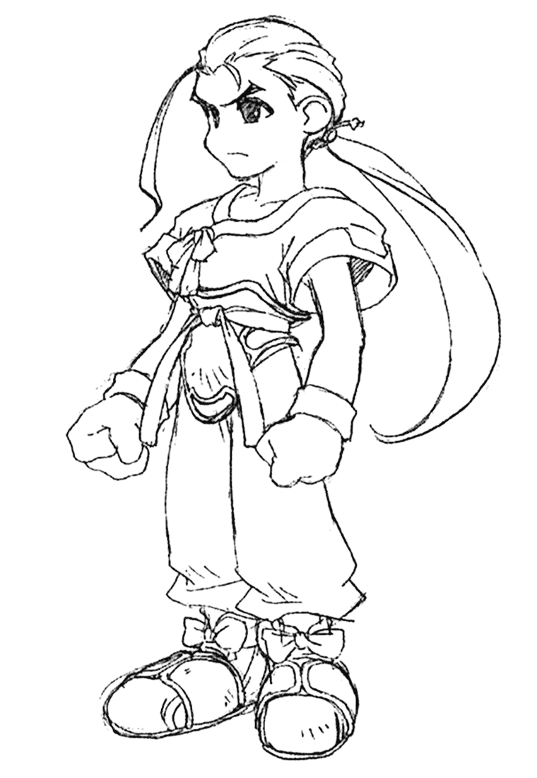 Fei SD Sketch from Xenogears