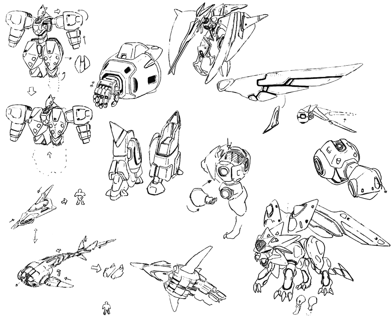 G Elements Transformation Art from Xenogears