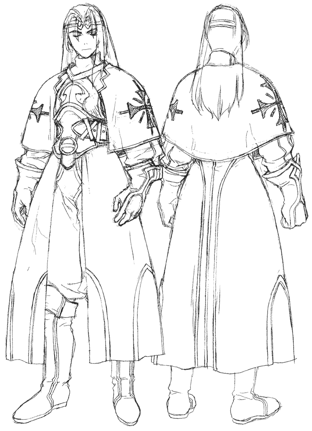 Krelian Sketch from Xenogears