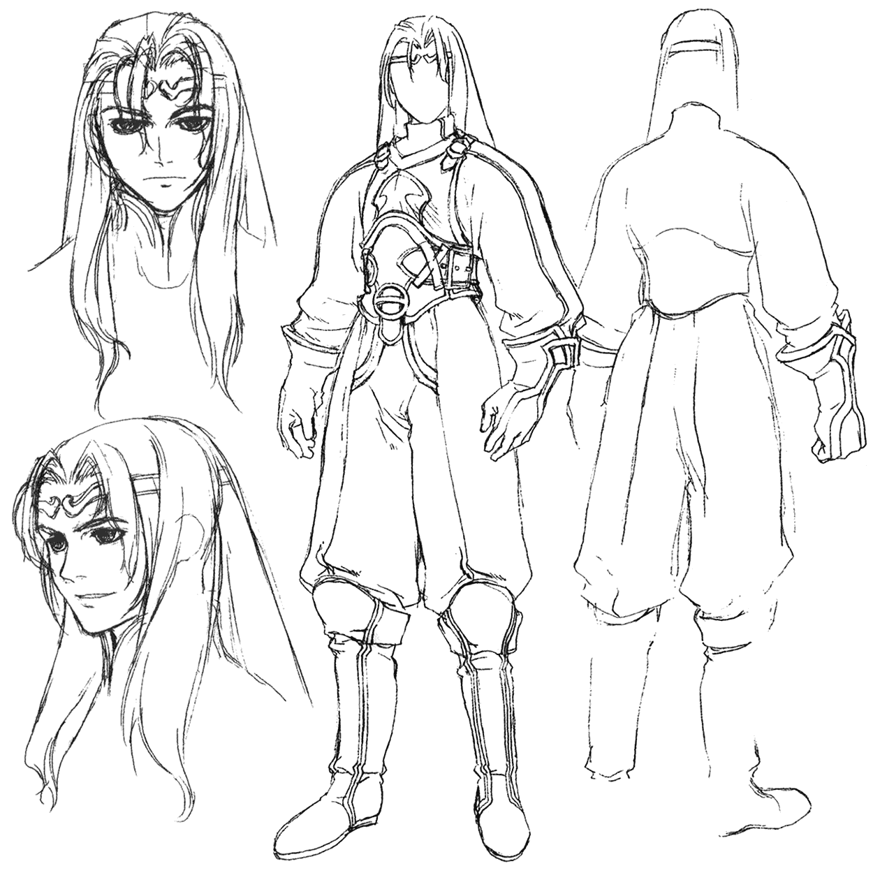Krelian Concept Art from Xenogears