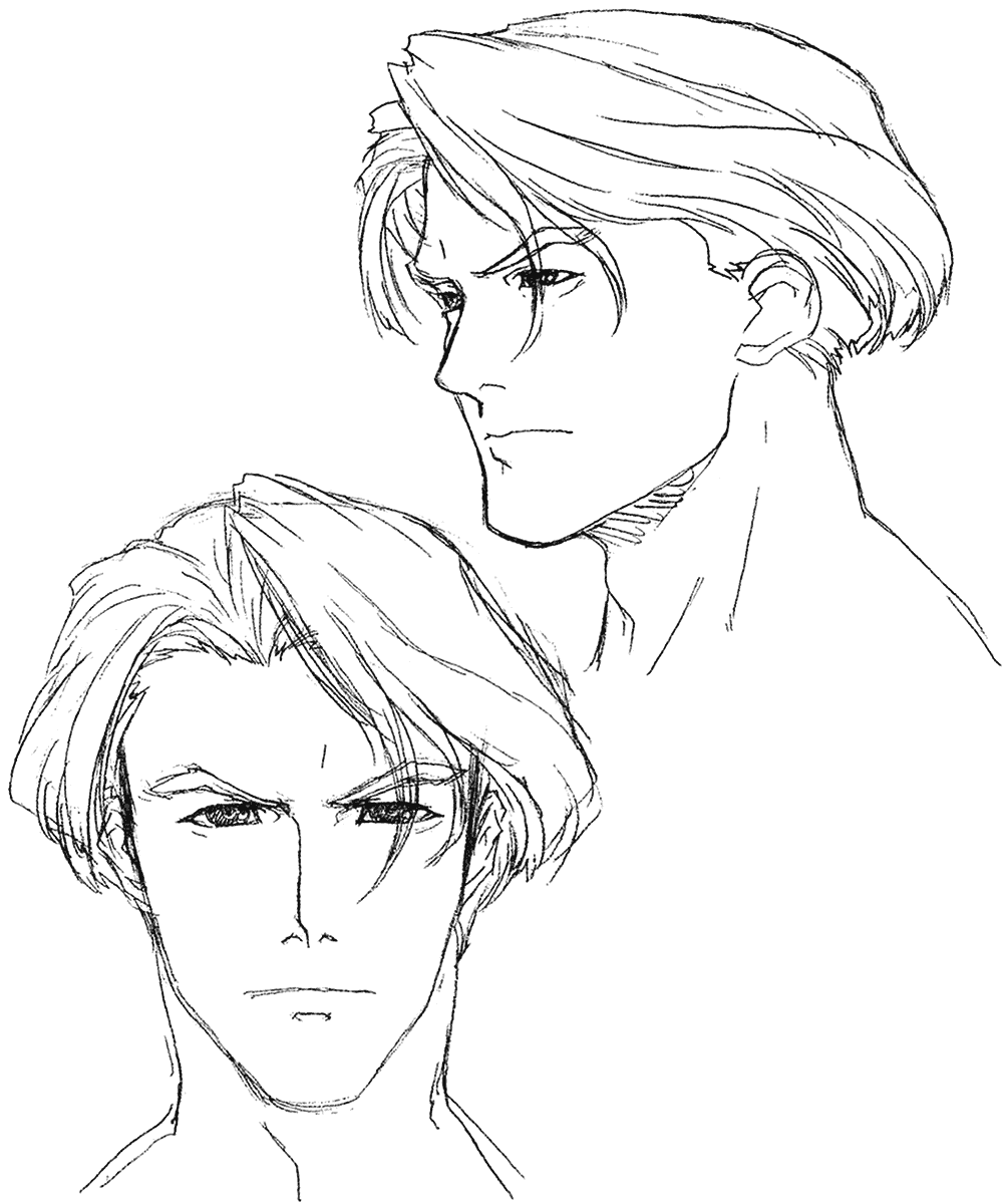 Ramsus Face Art from Xenogears
