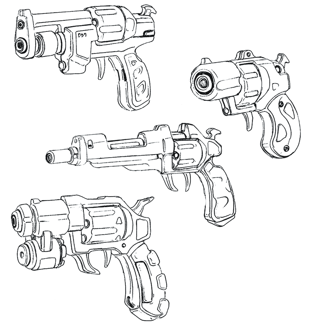 Renmazuo Guns Art from Xenogears