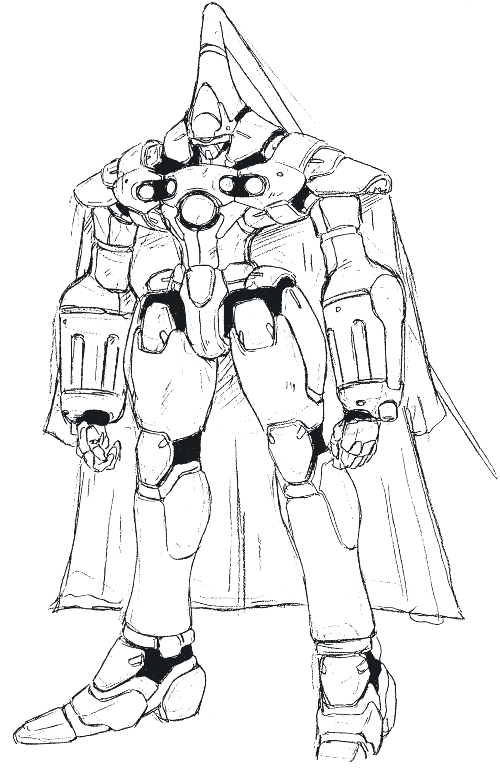 Renmazuo Sketch from Xenogears
