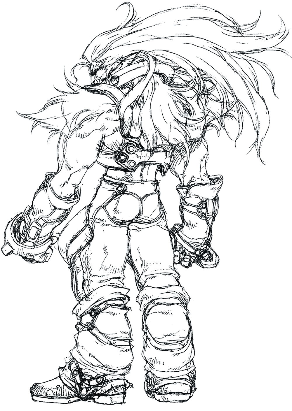 Rico Sketch from Xenogears