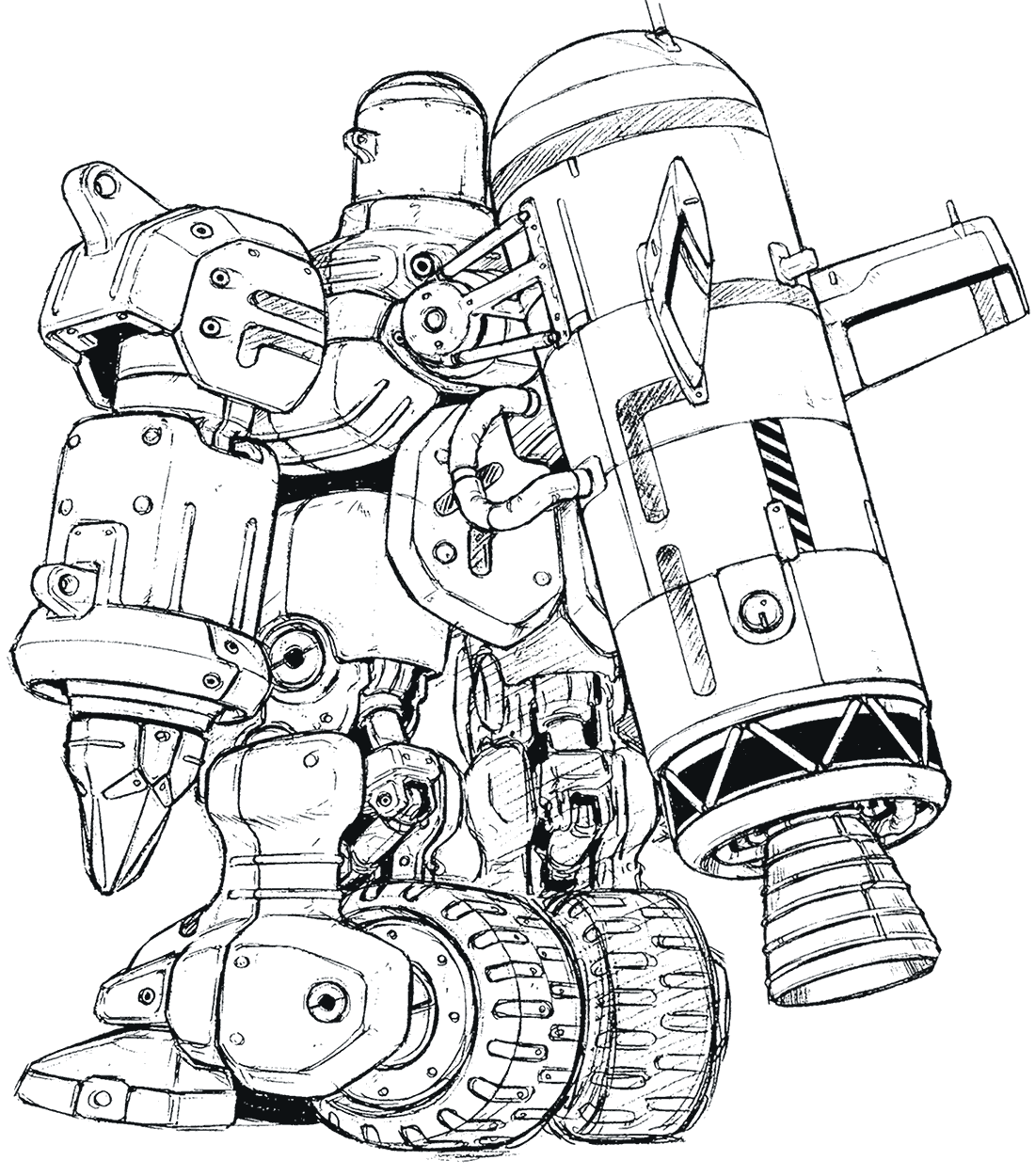 Stier Back & Rocket Art from Xenogears