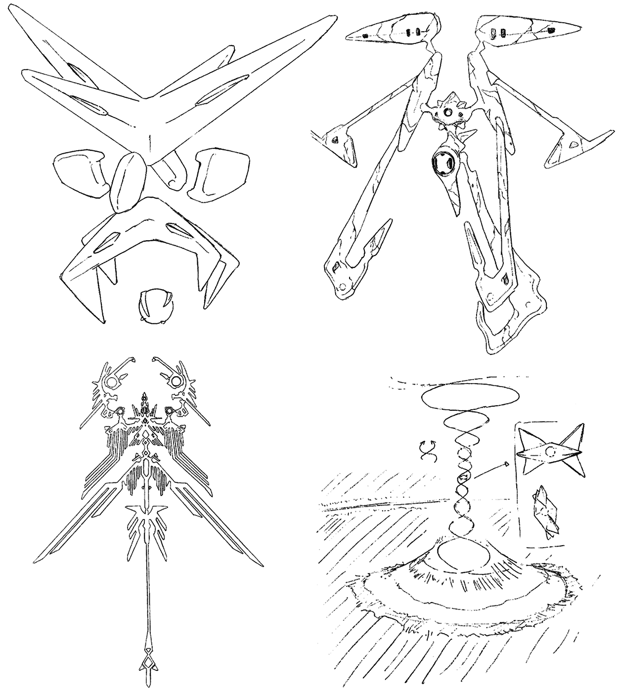 The Four Pillars of Deus Art from Xenogears
