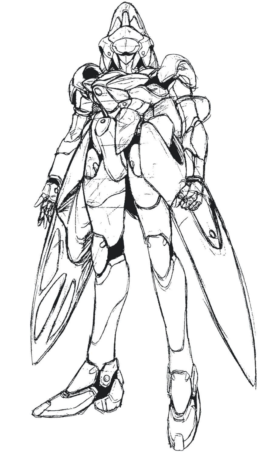 Vierge Sketch from Xenogears