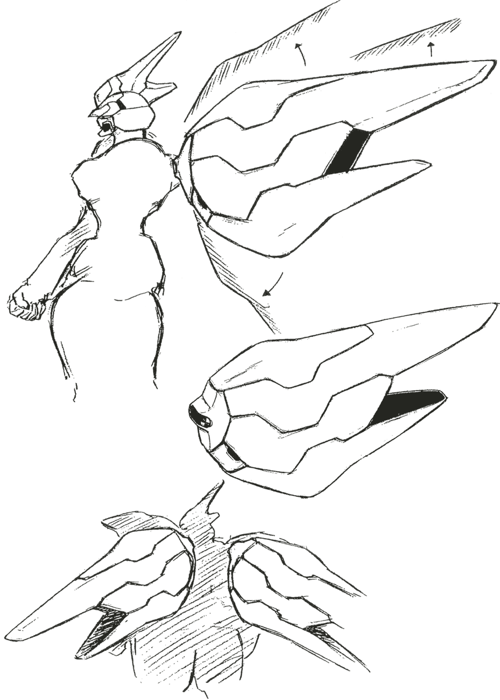 Weltall-2 Back Unit Art from Xenogears
