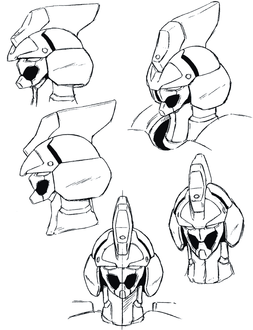 Weltall Head Art from Xenogears