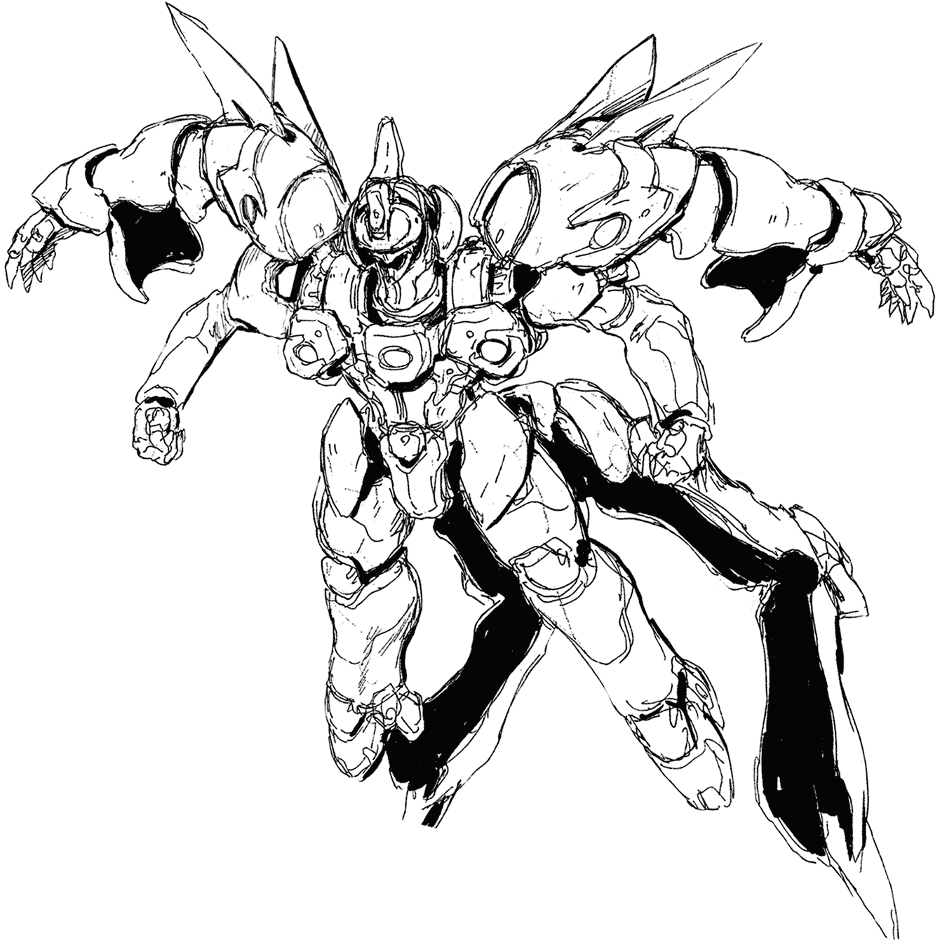 Weltall Transformation Art from Xenogears