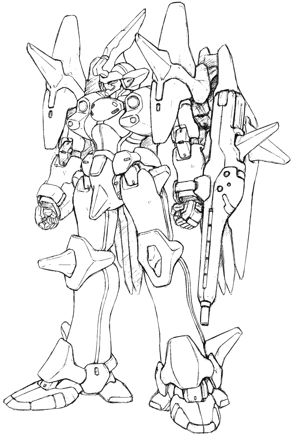 Weltall Rough Art from Xenogears