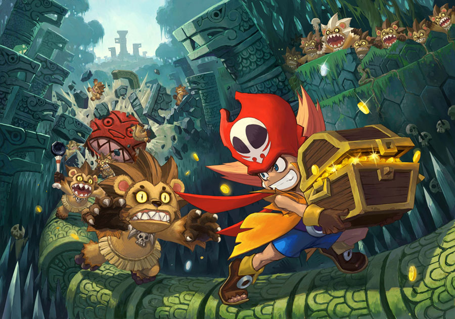 Treasure Chase Art from Zack & Wiki: Quest for Barbaros' Treasure