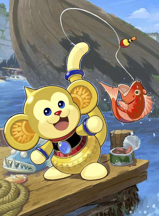 Wiki Fishing Art from Zack & Wiki: Quest for Barbaros' Treasure
