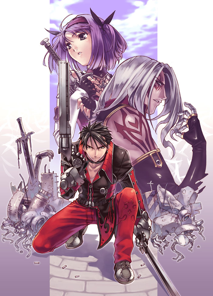 Main Characters Art from Blazing Souls