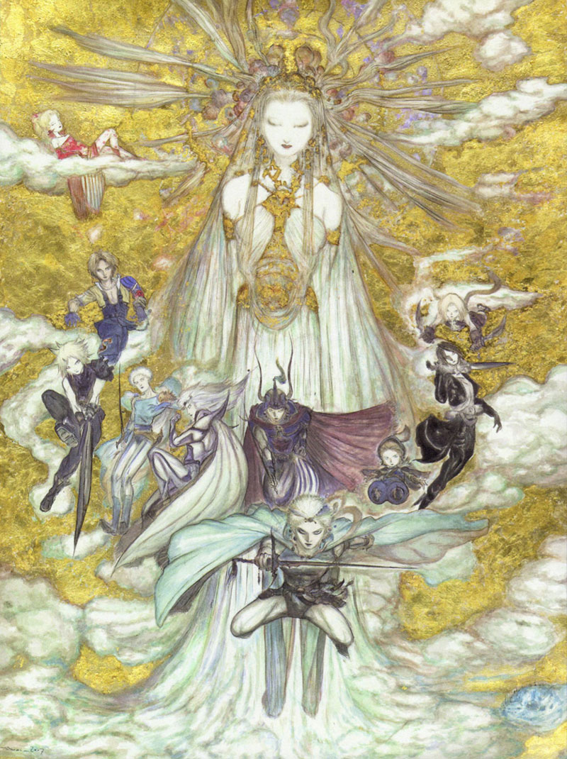 Cosmos & Protagonists Art from Dissidia: Final Fantasy
