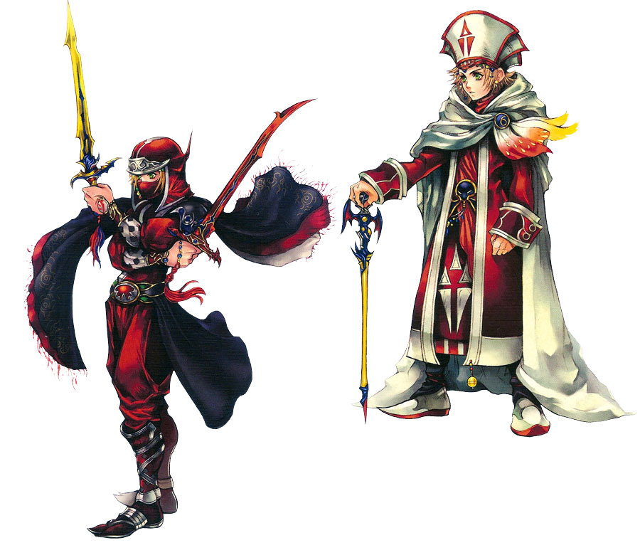 Onion Knight EX Mode (Ninja & Sage) Art from Dissidia: Final Fantasy