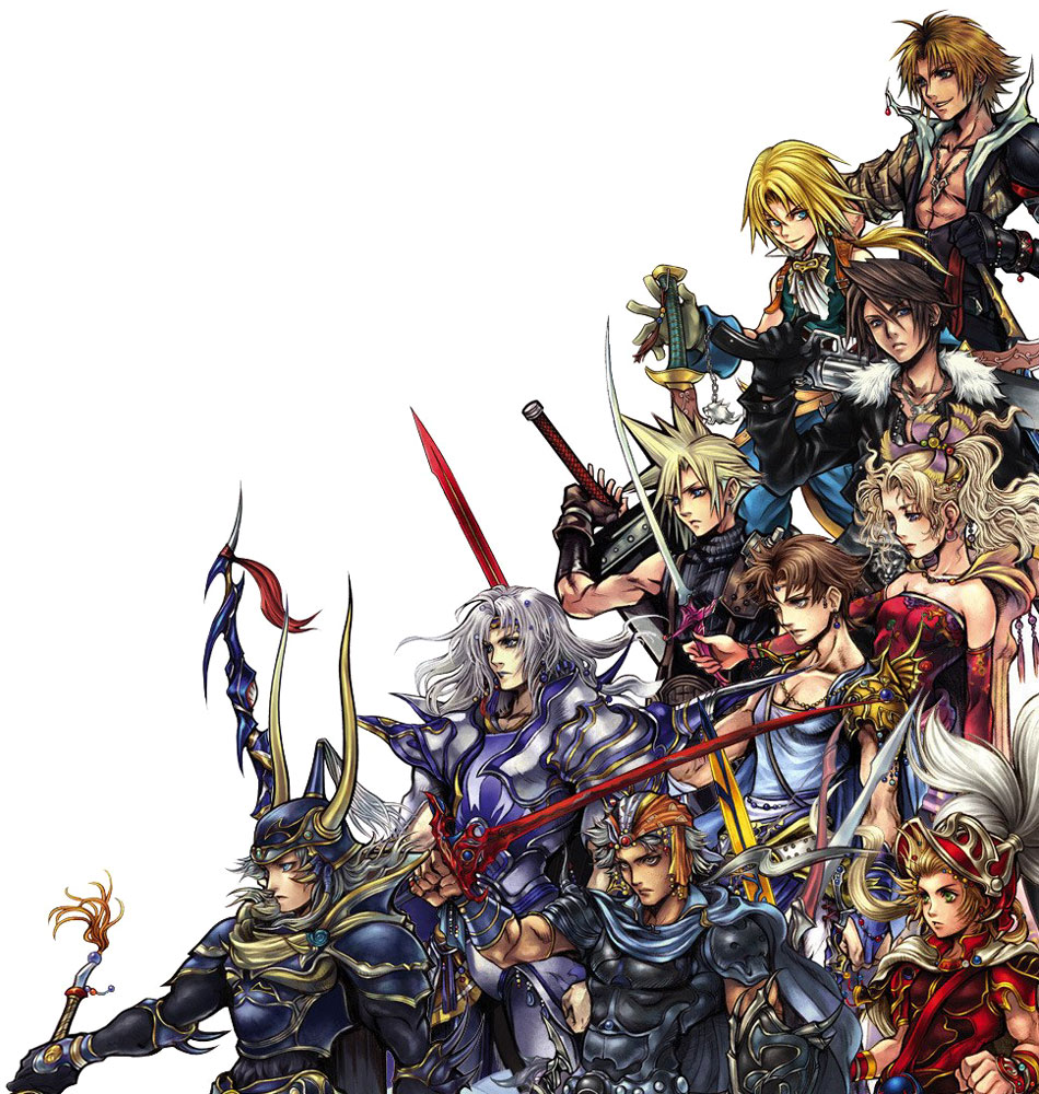 Protagonists Art from Dissidia: Final Fantasy