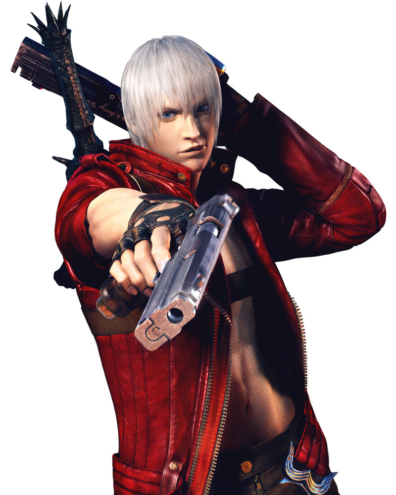 Dante Portrait Art from Devil May Cry 3: Dante's Awakening