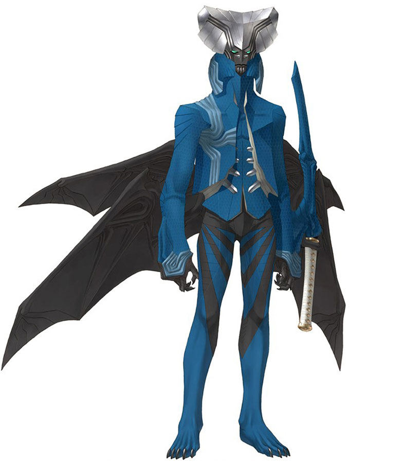 Vergil Devil Trigger Form Art from Devil May Cry 3: Dante's Awakening