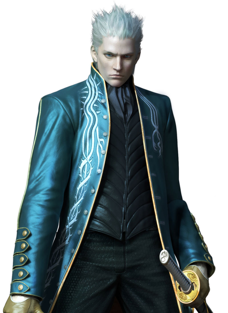 Vergil Portrait Art from Devil May Cry 3: Dante's Awakening