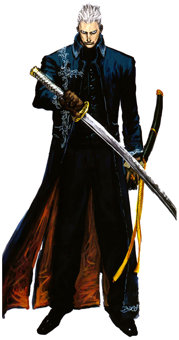Vergil Concept Art from Devil May Cry 3: Dante's Awakening