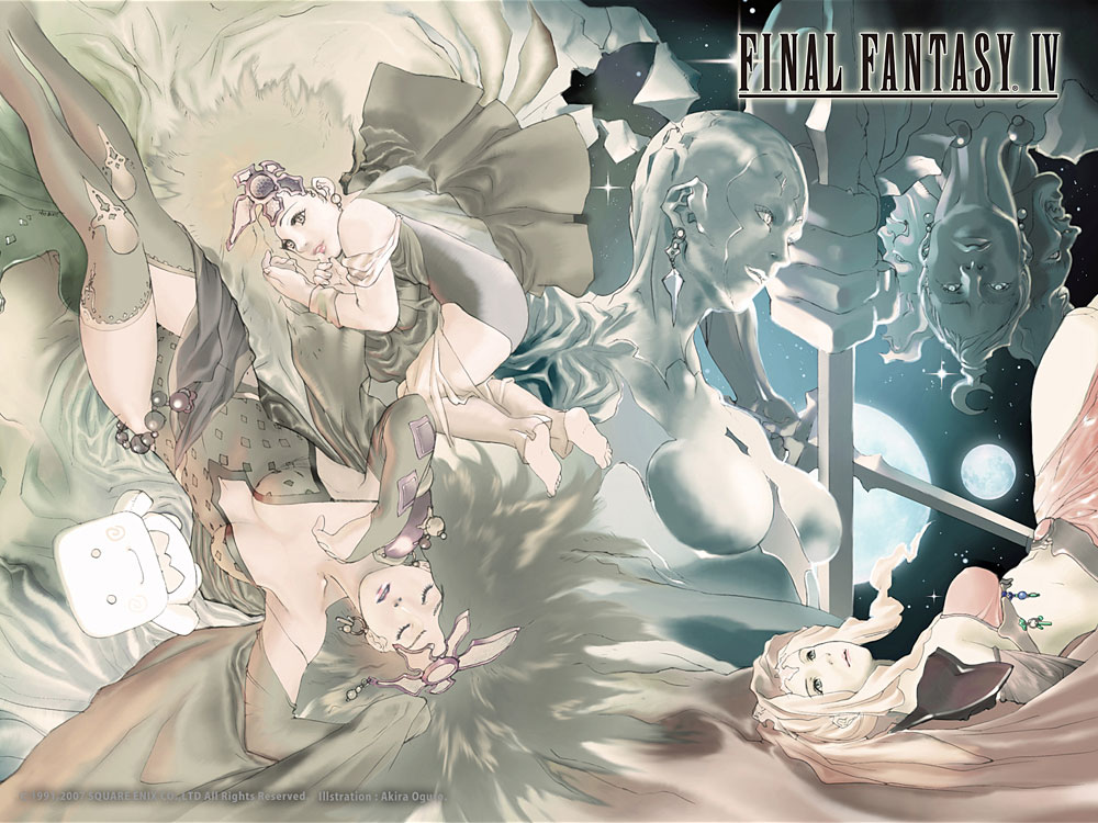 Characters Illustration from Final Fantasy IV