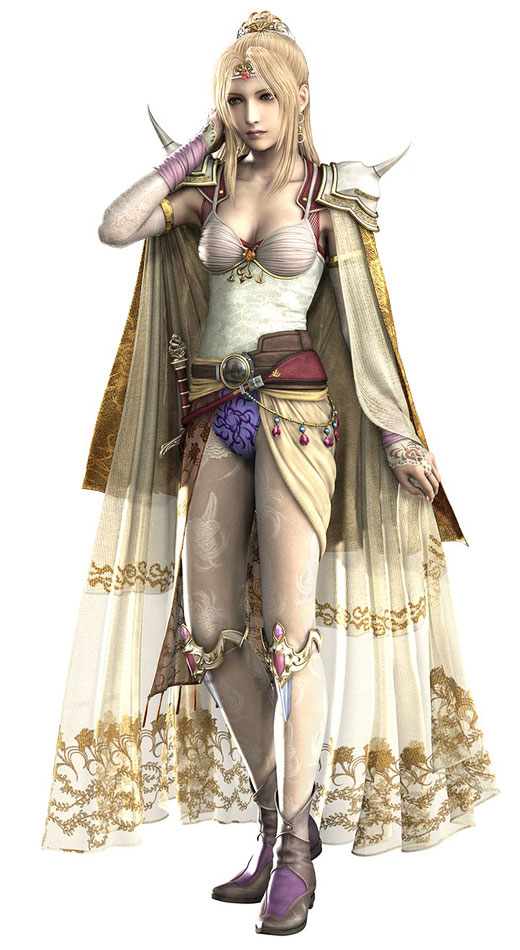 Rosa Farrell (White Mage) Art from Final Fantasy IV