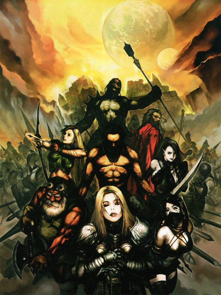 Character Races Art from Lineage II