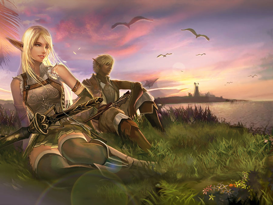 Elves Illustration from Lineage II