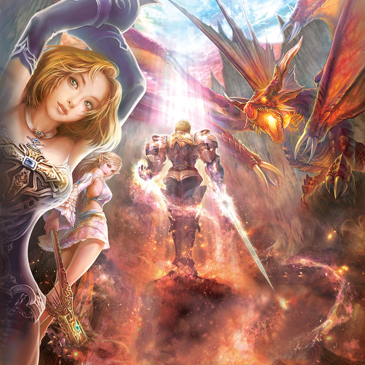 Characters Promo Poster Art from Lineage II