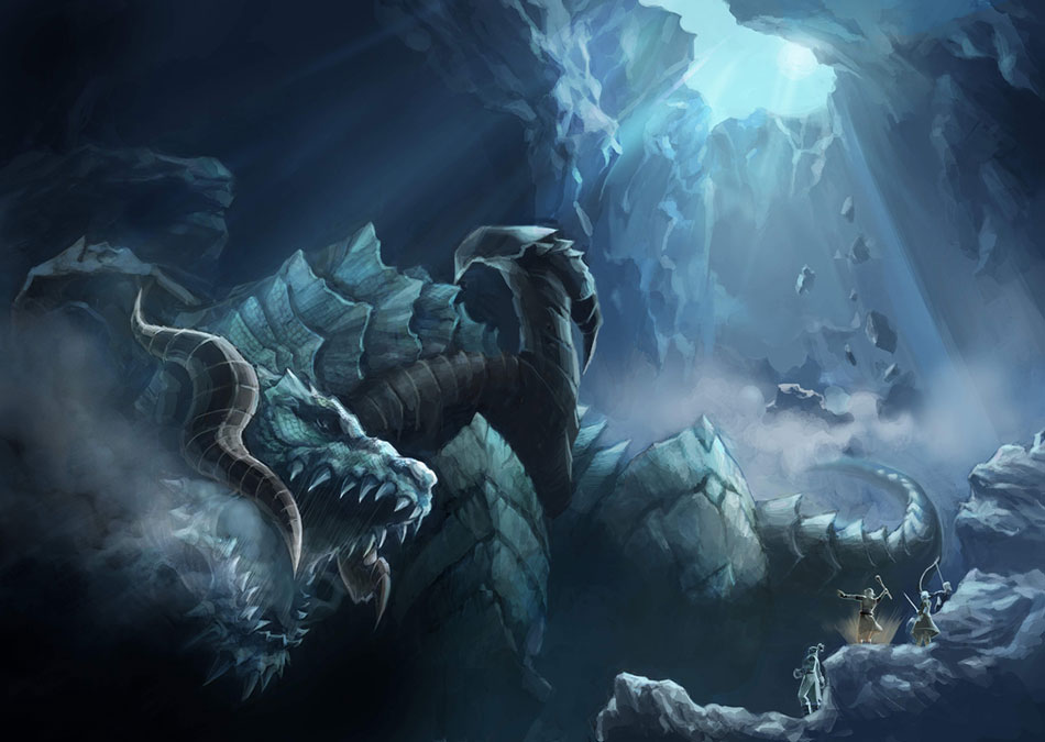 Antharas Battle Art from Lineage II