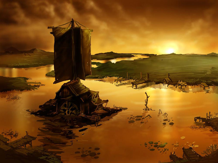 Environment Concept Art from Lineage II