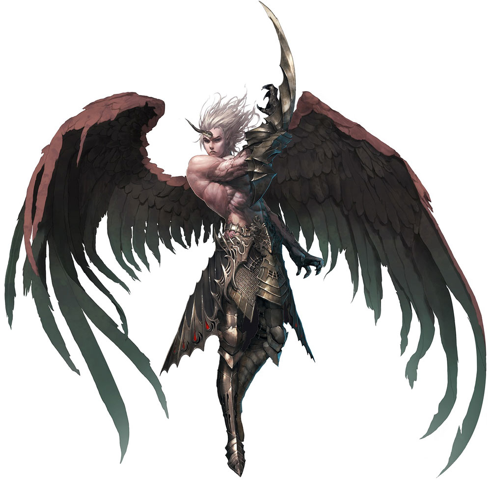 Kamael Male Final Form Art from Lineage II