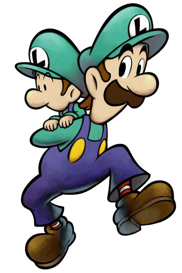 Luigi & Baby Luigi Art from Mario & Luigi: Partners in Time