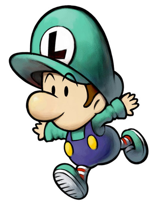 Baby Luigi Art from Mario & Luigi: Partners in Time