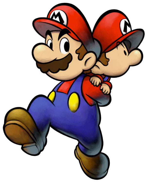 Mario & Baby Mario Art from Mario & Luigi: Partners in Time