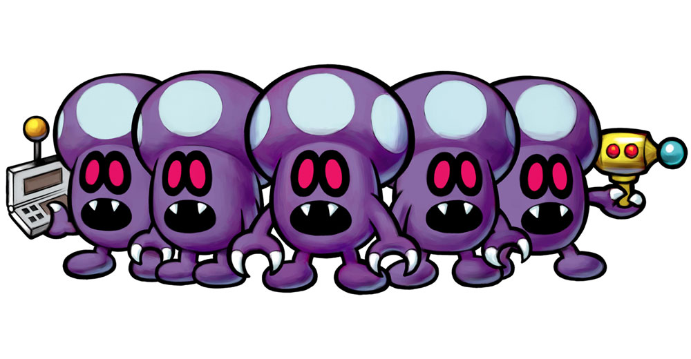 Shroobs Art from Mario & Luigi: Partners in Time